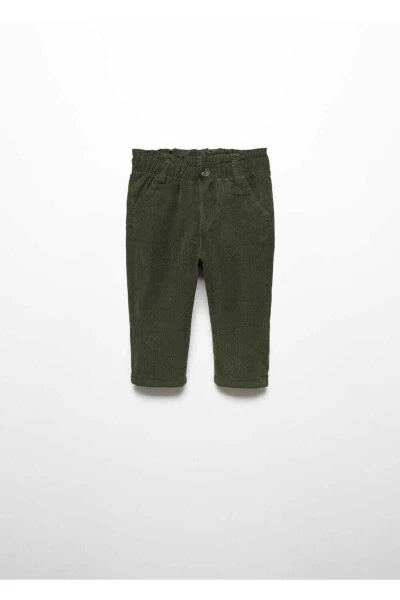 Yoqali Kadife Paper Bag Shimlar - MANGO Baby (1)