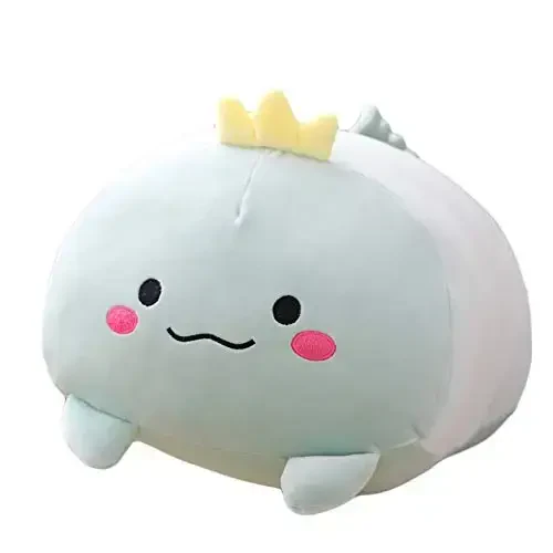 Yoqimli dinozavr peluş o'yinchoq silindrsimon quchoqlash yostig'i bolalar tug'ilgan kuni, Sevishganlar kuni, Rojdestvo, 8 dyuym uchun sovg'alar - 1