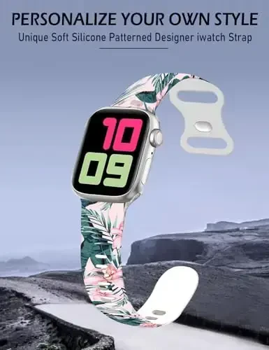 Yoqimli sport soatlari Apple Watch Band 38mm 40mm 41mm bilan mos keladi, ayollar va erkaklar uchun, sozlanishi mumkin bo'lgan yumshoq silikon almashtiriladigan aqlli soat bilaguzuk iWatch Series 7 6 5 4 3 2 1 SEbandG uchun - MODAZONE (1)