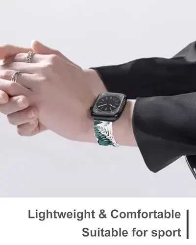 Yoqimli sport soatlari Apple Watch Band 38mm 40mm 41mm bilan mos keladi, ayollar va erkaklar uchun, sozlanishi mumkin bo'lgan yumshoq silikon almashtiriladigan aqlli soat bilaguzuk iWatch Series 7 6 5 4 3 2 1 SEbandG uchun - 5