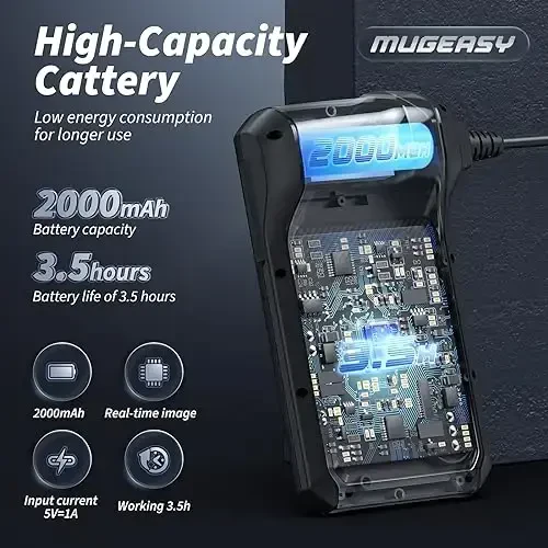 Yoritgichli endoskop kamera, 4,3 dyuymli IPS ekranli tekshiruv boroskop kamerasi, 8 LED yoritgichli 1920P HD, 32,8FT yarim qattiq simli boroskop, kanalizatsiya uchun IP67 suv o'tkazmaydigan endoskop, asboblar (to'q sariq) - 4