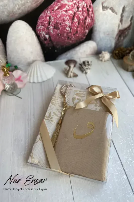 Yosin kitobi, joynamoz, tasbeh, sep, haj va umra uchun sovg'alar to'plami - qahva - NURENSAR