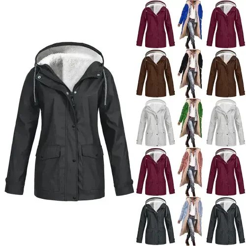 YOTAMI Women's Winter Jackets Clearance Plus Size Fashion 2024 Casual Coats Outerwear Dark Gray Deals under $15 Coat for Women XL Dark Gray - 1