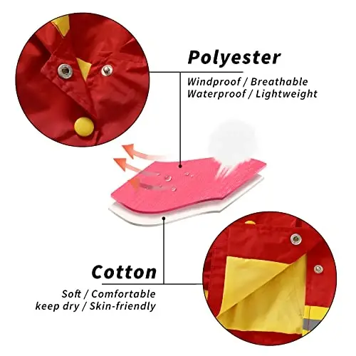 YOUNGER TREE Toddler Baby Boy Girl Duck Raincoat Cute Cartoon Hoodie Zipper Coat Outfit - 5