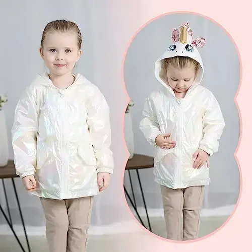YOUNGER TREE Toddler Baby Boy Girl Duck Raincoat Cute Cartoon Hoodie Zipper Coat Outfit - YOUNGER (1)
