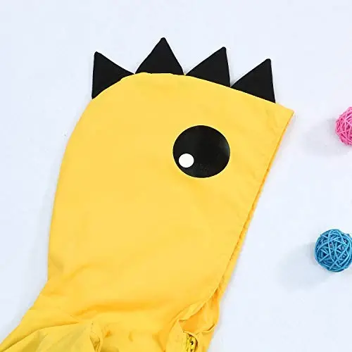 YOUNGER TREE Toddler Baby Boy Girl Duck Raincoat Cute Cartoon Hoodie Zipper Coat Outfit - 3