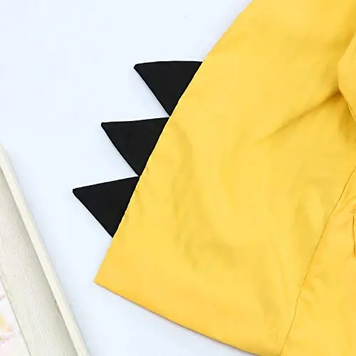 YOUNGER TREE Toddler Baby Boy Girl Duck Raincoat Cute Cartoon Hoodie Zipper Coat Outfit - 4