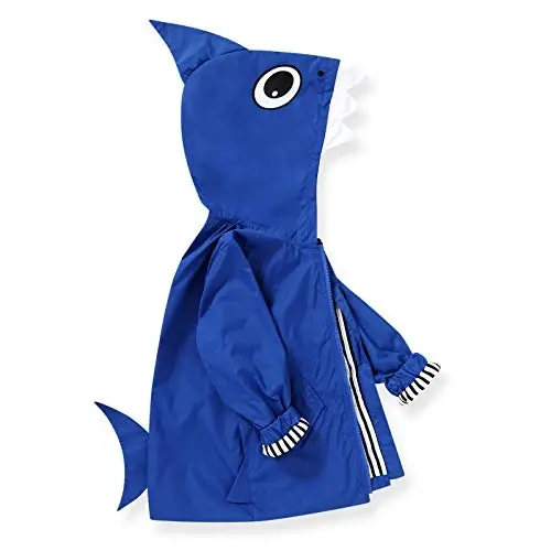 YOUNGER TREE Toddler Baby Boy Girl Duck Raincoat Cute Cartoon Hoodie Zipper Coat Outfit - 1