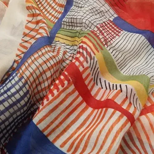 YOUR SMILE Ayollar uchun katta boho ro'mol, Yengil gulli bosma ro'mollar Kuzgi qishki moda chetli shol ro'mollar - 5