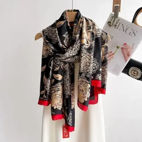 YOUR SMILE Katta tut ipakdan yasalgan uzun ro'mol Ayollar uchun engil quyoshdan himoya qiluvchi ro'mollar - 4