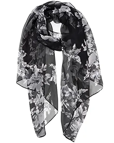 YOUR SMILE Ladies/Women's Lightweight Floral Print/Solid Color aralash ro'mol bahor yoz mavsumi uchun - 1