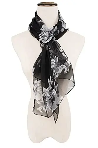YOUR SMILE Ladies/Women's Lightweight Floral Print/Solid Color aralash ro'mol bahor yoz mavsumi uchun - 3