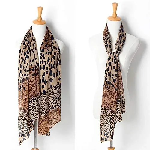 YOUR SMILE Ladies/Women's Lightweight Floral Print/Solid Color aralash Shol Ro'mol Bahor Yoz mavsumi uchun - 3