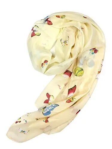 YOUR SMILE Ladies/Women's Lightweight Floral Print/Solid Color mixture Bahor-yoz mavsumi uchun ro'mol-sharflar - 3