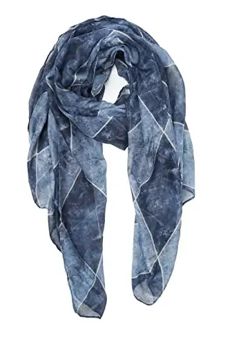 YOUR SMILE Ladies/Women's Lightweight Floral Print/Solid Color mixture Bahor-yoz mavsumi uchun ro'mol-sharflar ayollar/qizlar uchun gul naqshli/bir rangli yengil ro'mol. 