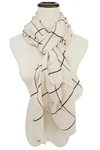 YOUR SMILE Ladies/Women's Lightweight Floral Print/Solid Color mixture Shawl Scarf For Spring Summer season - 4