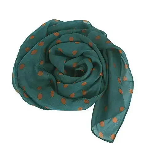 YOUR SMILE Ladies/Women's Lightweight Floral Print/Solid Color mixture Shawl Scarf For Spring Summer season - 3