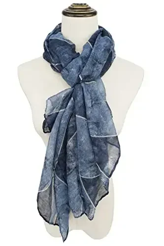YOUR SMILE Ladies/Women's Lightweight Floral Print/Solid Color mixture Shawl Scarf For Spring Summer season - 3
