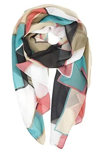 YOUR SMILE Ladies/Women's Lightweight Floral Print/Solid Color mixture Shawl Scarf For Spring Summer season 