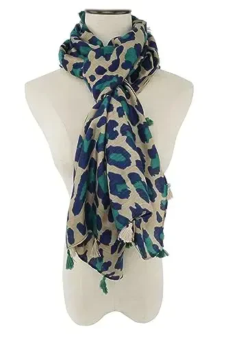 YOUR SMILE Large Boho Scarf for Women Lightweight Floral Printed Scarves Fall Winter Fashion Fringed Shawl wraps - 2