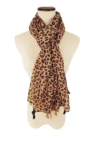 YOUR SMILE Large Boho Scarf for Women Lightweight Floral Printed Scarves Fall Winter Fashion Fringed Shawl wraps - 2