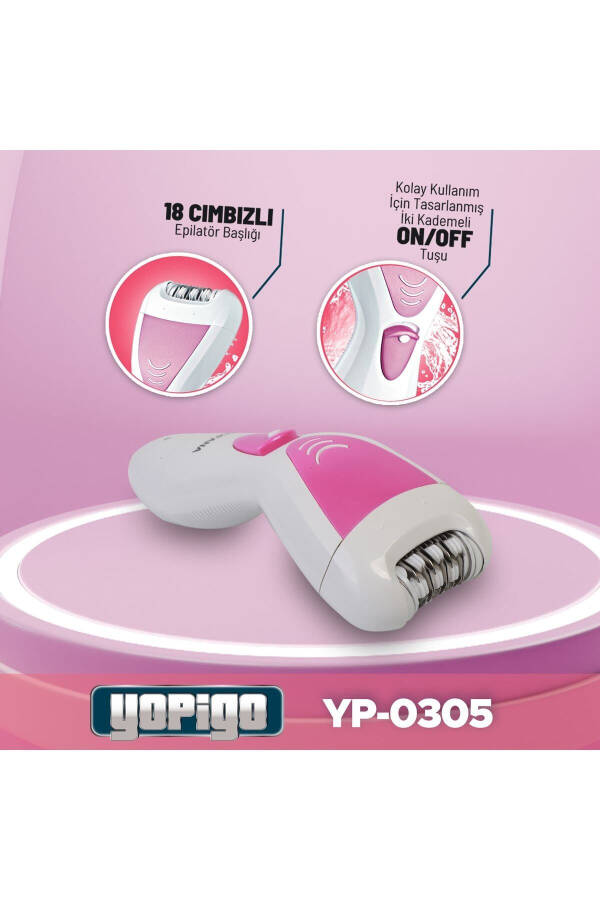 Yp-0305 Essential 4 boshli Super Lyuks Epilator Yuz Epilyatsiya Asbobini Soch Olib Tashlash Mashinasi To'piq Tirnoq Tozalagich - 3