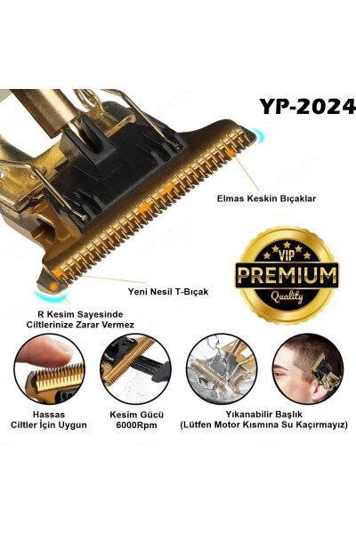 YP-2024 Premium Şarjlı Tıraş Makinesi Saç Sakal Lazer Epilasyon Öncesi Kol Bacak Koltuk Altı Vücut - 9