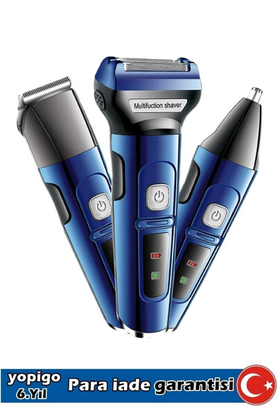 Yp-567 4-in-1 Men's Grooming Set Hair Beard Trimmer Shaver Nose Hair Removal - 6