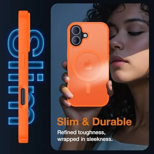 Yriklso 3 in 1 Strong Magnetic Case for iPhone 17,1X Screen Protector +1X Camera Lens, Protective Shockproof Cover,Phone Case for iPhone 17 6.3