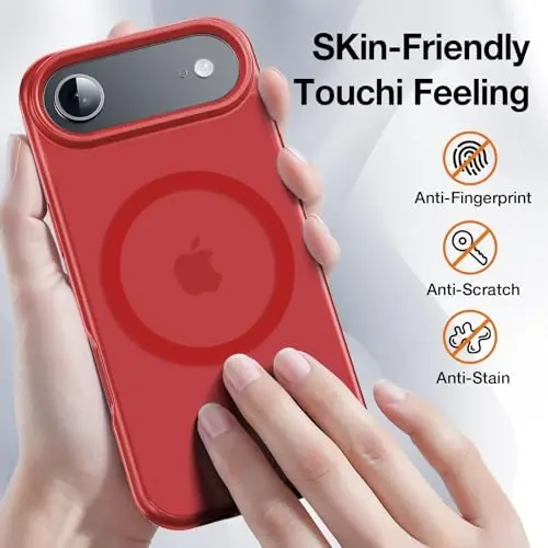 Yriklso 3 in 1 Strong Magnetic Case for iPhone Air,1X Screen Protector +1X Camera Lens, Protective Shockproof Cover,Phone Case for iPhone Air 6.5