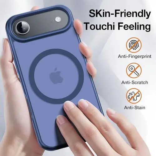 Yriklso 3 in 1 Strong Magnetic Case for iPhone Air,1X Screen Protector +1X Camera Lens, Protective Shockproof Cover,Phone Case for iPhone Air 6.5
