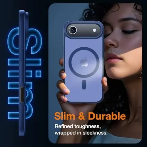 Yriklso 3 in 1 Strong Magnetic Case for iPhone Air,1X Screen Protector +1X Camera Lens, Protective Shockproof Cover,Phone Case for iPhone Air 6.5