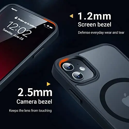 Yriklso Чехол с сильным магнитом для iPhone 11 [Совместимость с MagSafe] Защитный противоударный чехол для телефона для iPhone 11 6.1