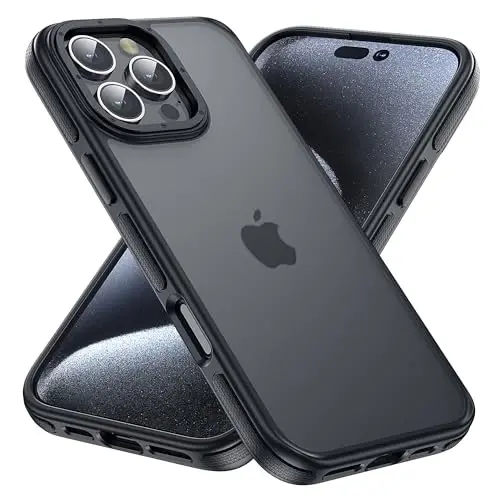 Yriklso для iPhone 16 Pro Max, противоударный чехол для iPhone 16 Pro Max, защита военного класса от падений, тонкая полупрозрачная защитная жесткая задняя крышка, коричневый - 1