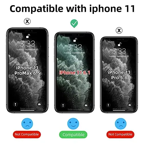 Yriklso for iPhone 11 Phone Case, Shockproof for iPhone 11 Case, Military Grade Drop Protection, Protective Hard Back Slim Translucent Case for iPhone 11 6.1