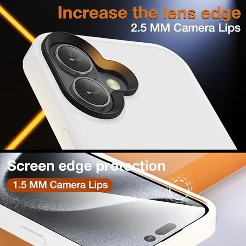 Yriklso for iPhone 16 Phone Case, Shockproof for iPhone 16 Case, Military Grade Drop Protection, Protective Hard Back Slim Translucent Case for iPhone 16 6.1