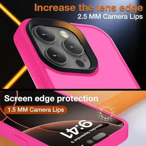 Yriklso for iPhone 16 Pro Phone Case, Shockproof for iPhone 16 Pro Case, Military Grade Drop Protection, Protective Hard Back Slim Translucent Case for iPhone 16 Pro 6.3