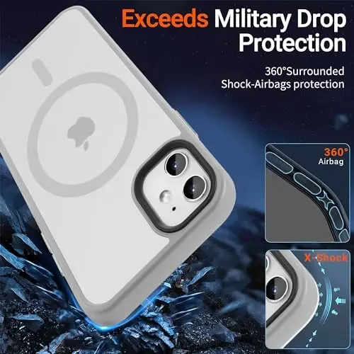 Yriklso Strong Magnetic Case for iPhone 11 [Compatibilty with MagSafe] Protective Shockproof Cover Phone Case for iPhone 11 6.1