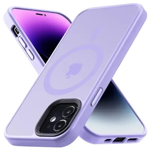 Yriklso iPhone 12/12 Pro için Güçlü Manyetik Kılıf [MagSafe ile Uyumlu] Koruyucu Darbeye Dayanıklı Telefon Kılıfı, iPhone 12/12Pro 6.1