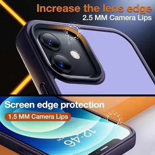 Yriklso iPhone 12/12 Pro uchun kuchli magnitli g‘ilof [MagSafe bilan mosligi] iPhone 12/12Pro 6.1