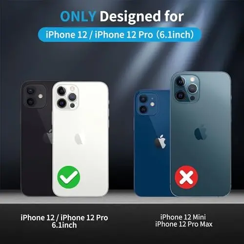 Yriklso iPhone 12/12 Pro uchun kuchli magnitli g‘ilof [MagSafe bilan mosligi] iPhone 12/12Pro 6.1