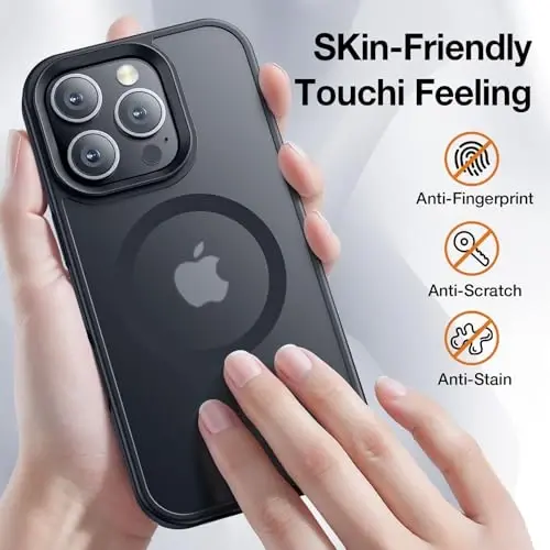 Yriklso iPhone 16 Pro uchun kuchli magnitli gʻilof himoya zarbasiga chidamli gʻilof iPhone 16 Pro 6.3