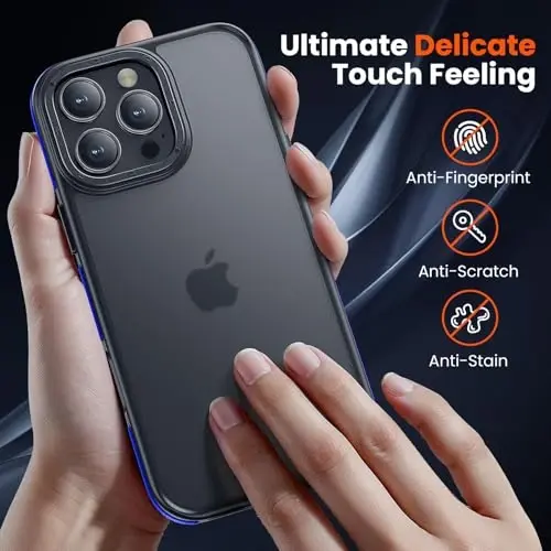 Yriklso iPhone 16 Pro uchun telefon g‘ilofi, iPhone 16 Pro uchun zarbaga chidamli g‘ilof, harbiy darajadagi tushishdan himoya, iPhone 16 Pro 6.3