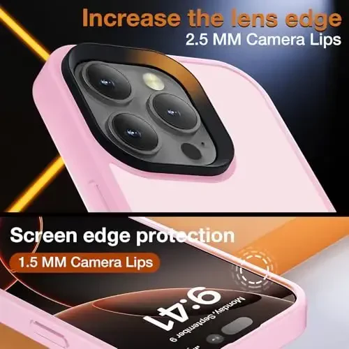 Yriklso iPhone 16 Pro uchun telefon qutisi, iPhone 16 Pro uchun zarbga chidamli quti, harbiy darajadagi tushishdan himoya, iPhone 16 Pro 6.3