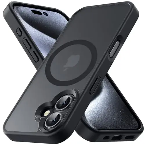 Yriklso iPhone 16 uchun kuchli magnitli g‘ilof, zarbga chidamli himoya qopqog‘i, iPhone 16 6.1
