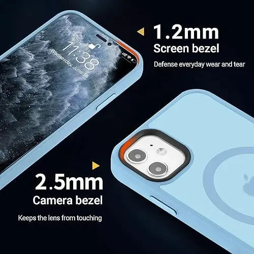 Yriklso Сильный Магнитный Чехол для iPhone 11 [Совместимость с MagSafe] Защитный Противоударный Чехол для Телефона для iPhone 11 6.1