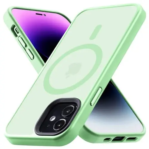 Yriklso Сильный магнитный чехол для iPhone 12/12 Pro [совместимость с MagSafe] Защитный противоударный чехол для телефона для iPhone 12/12Pro 6.1