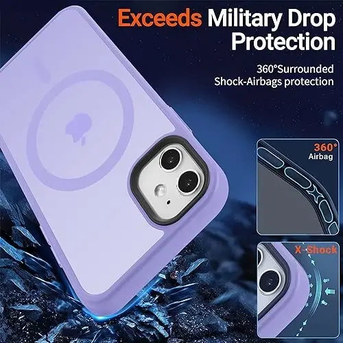 Yriklso Strong Magnetic Case for iPhone 11 [Compatibilty with MagSafe] Protective Shockproof Cover Phone Case for iPhone 11 6.1