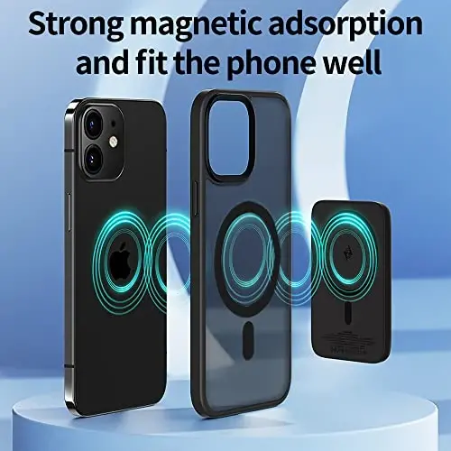 Yriklso Strong Magnetic Case for iPhone 11 [Compatibilty with MagSafe] Protective Shockproof Cover Phone Case for iPhone 11 6.1