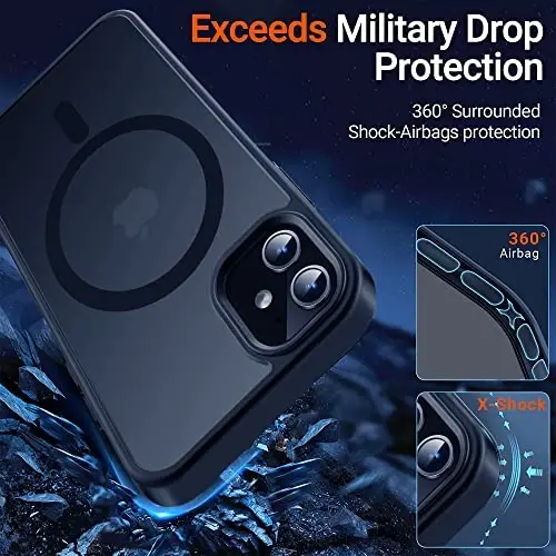 Yriklso Strong Magnetic Case for iPhone 11 [Compatibilty with MagSafe] Protective Shockproof Cover Phone Case for iPhone 11 6.1